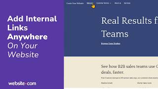 Add Internal Links for Better Website Navigation | Make a One-Pager Si