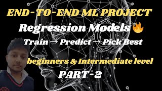 Part 2: Train & Evaluate Regression Models in Python | Choose the Best ML Model.#mlprojects #ai