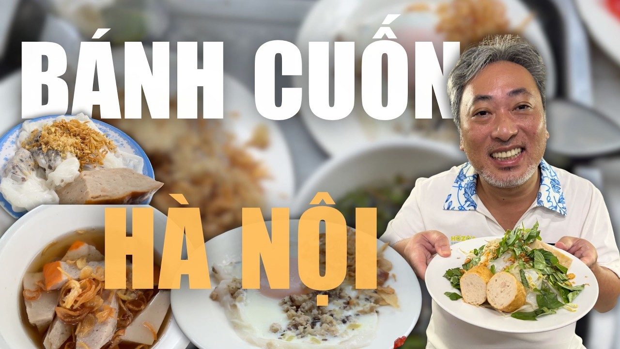 Banh Cuon in Hanoi with Nguyen Quang Dung