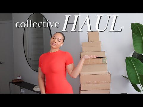 huge collective haul | farfetch, essentials, skims & more