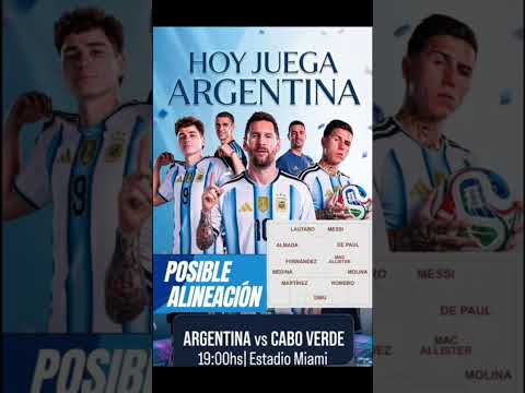 JUEGA LA SELECCIÓN ARGENTINA 🇦🇷⚽️ #mundial2026 #futbol #worldcup #viral #messi #argentina #shorts