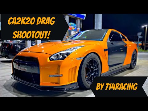 CA2K Drag Race Shootout 714 Racing $6,500 Cash GTRs, Lambos, Corvettes, EVOs, AWD Civic, Mustangs