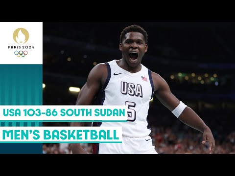 USA vs South Sudan | Men's basketball group stage 🏀 | Paris 2024 highlights