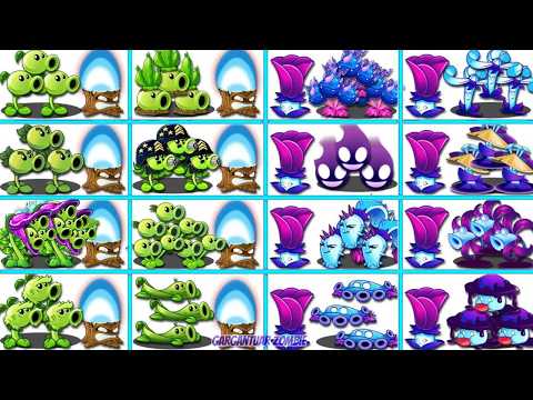 All PEA & Torchwood Vs SHADOW & Mint Battlez - Who Will Win? - Pvz 2 Plant vs Plant