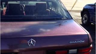 preview picture of video '1990 Dodge Shadow Used Cars Plymouth PA'