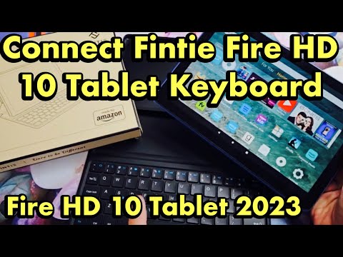 How to Pair Amazon (Finite) Fire HD 10 Tablet 2023 Keyboard