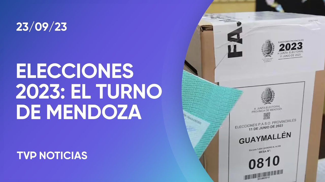 Se vota en Mendoza, la última elección antes del 22 de octubre