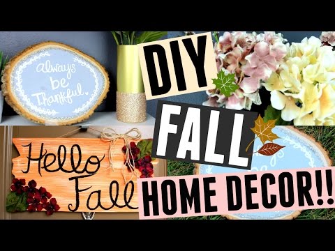 DIY FALL DECOR!! 3 Easy & Affordable Ideas!! Video