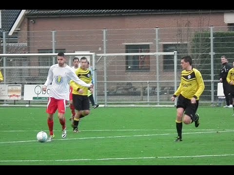 Perkouw 1 - Heukelum 1, Benjamin Meijdam glijdt de bal in het zijnet