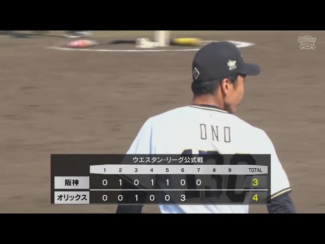 【ファーム】好フィールディング!! バファローズ・小野泰己 この回わずか6球で3者凡退!!  2024年8月3日 オリックス・バファローズ 対 阪神タイガース