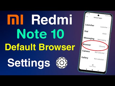 How to Change Default Browser in Redmi Note 10 | Redmi Note 10 Default Browser Settings