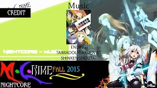 【 Nightcore . Taimadou Gakuen 35 ED 】Ito Kanako - Calling My Twilight (Lyrics Subtitle Indonesia)