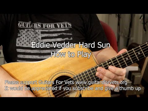 How to play Hard Sun Eddie Vedder version