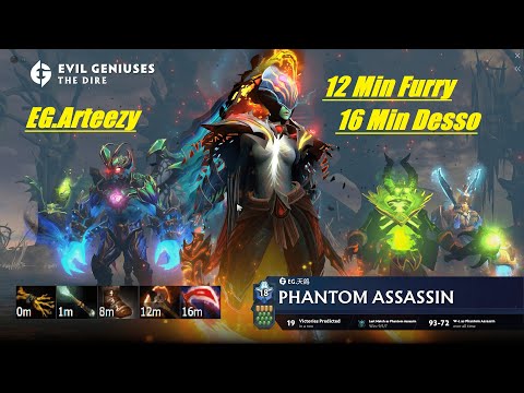 17 MIN GAME END || IMMORTALS PLAY || EG.Arteezy - DOTA 2