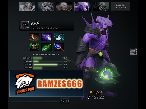 Dota 2 Rank Match | RAMZES666 . Faceless Void | [FULL GAME]