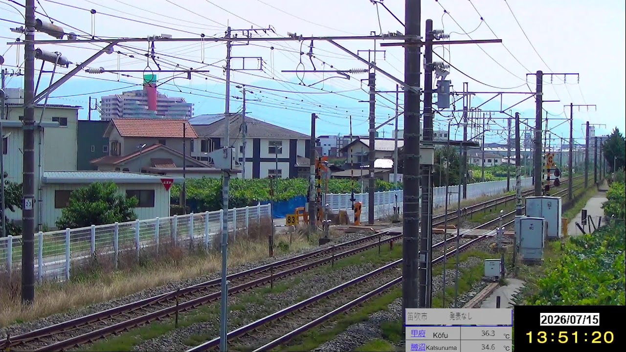 Live webcam view of JR Chuo Line Trains, Kasugaicho