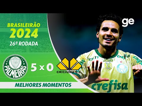 Gols e lances de Palmeiras x Criciúma