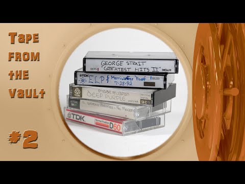 Five TDK tapes from a yard sale (1982 to 2008)