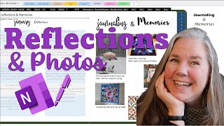 Monthly Reflections page in OneNote Planner