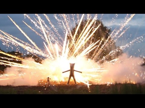 FIREWORK SAFETY SUIT-Stand INSIDE a fireworks display Video