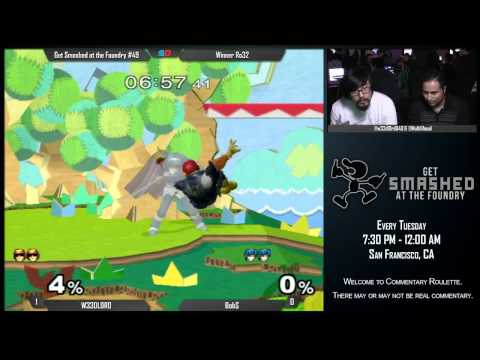 Get Smashed at the Foundry #49 - Winner Ro32: W33DL0RD840 (C. Falcon) vs Bob$ (Marth)