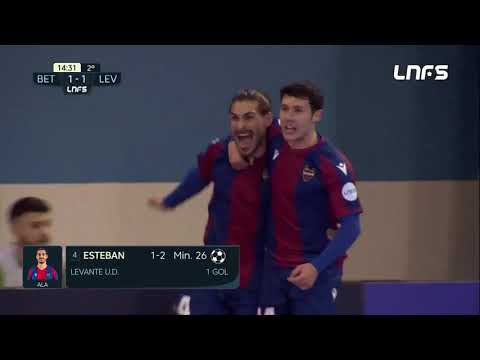 Gol Esteban (1-2) Real Betis - Levante UD FS. J7, 1Div. LNFS