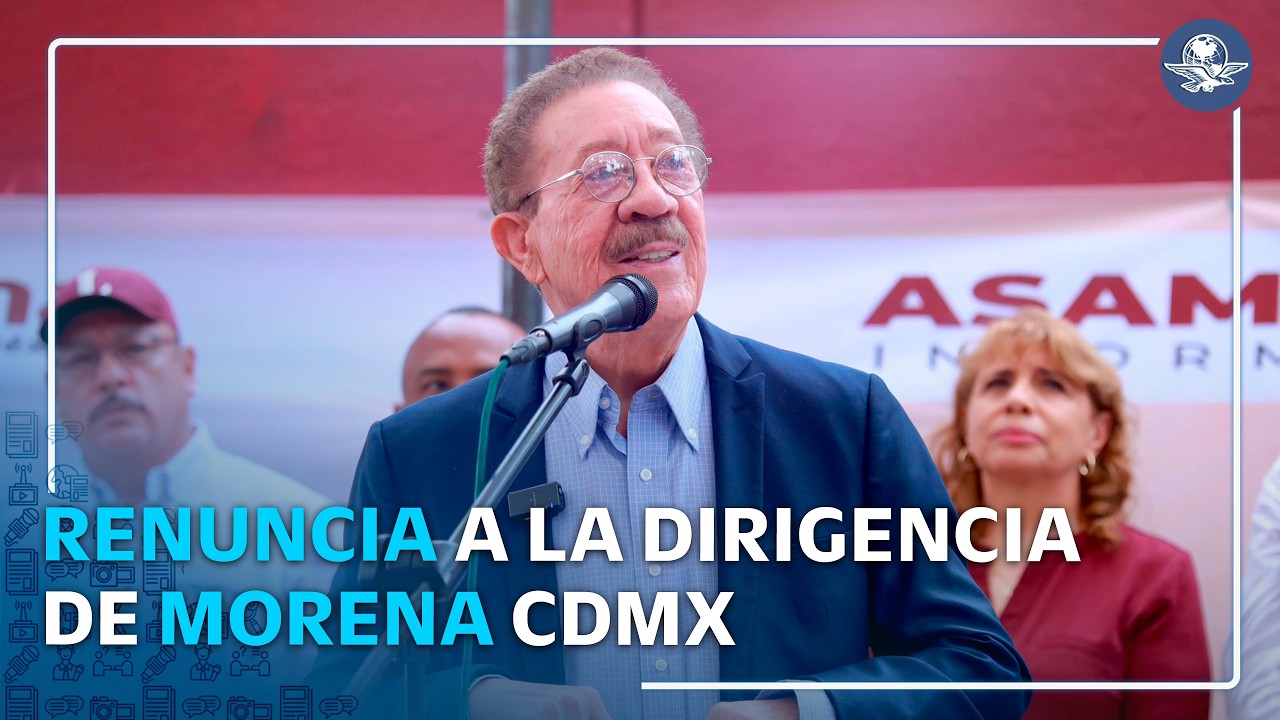 Héctor Díaz Polanco anuncia su salida de la dirigencia de Morena en la CDMX
