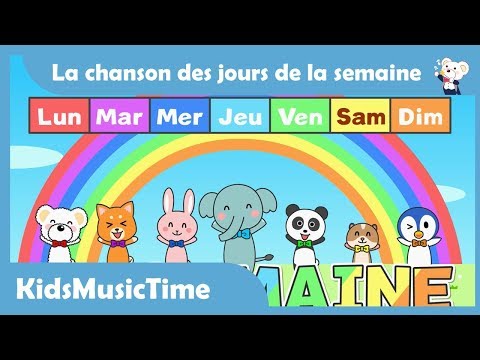 Days of the Week Song in French | Learning the Days of the Week in French! | KidsMusicTime