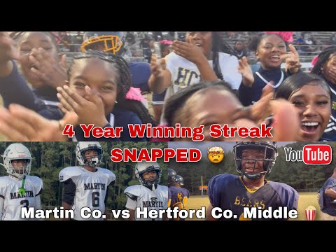 Hertford County Middle Snapped 4 Year Losing Streak Against Martin County 🤯