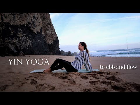 Yin Yoga Class Full-Body Deep Stretch to Connect to the Breath & Observe Body & Mind (at the beach!)