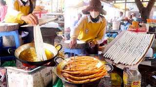 Sesame Chopstick Rice Cake | Cambodian Street Food