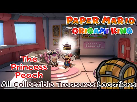 All The Princess Peach Collectible Treasures Locations in Paper Mario The Origami King