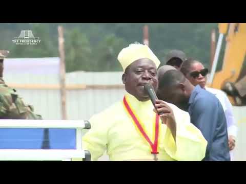 President Mahama Cuts Sod for Assin Bereku 24-Hour Market