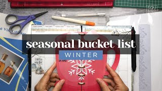 Let's make a fun WINTER BUCKET LIST insert for a Discbound or Ringbound Planner