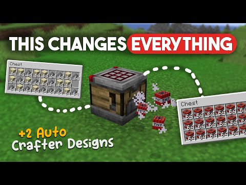 Minecraft Crafter Explained + 2 Simple Auto Crafter Designs