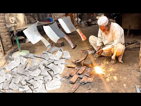 Massively Process of Manufacturing High Quality Butcher Meat Cleaver Knife| Forging Most Interesting