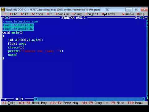Basic Program In C In Tamil