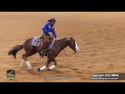 Belissimo and Casey Deary 2025 NRHA Futurity Go 1 Open Chrome Cash Leaders - 225
