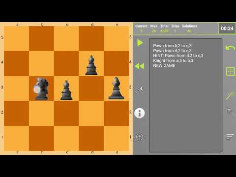 Knights fight - chess puzzles Video