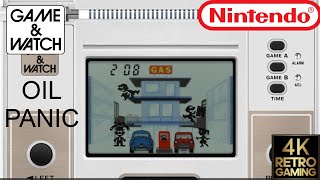 Oil Panic Game & Watch 4k Gameplay