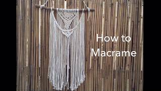 How to macrame wall hanging #4 | Step by Step tutorial for beginners| By TNARTNCRAFTS