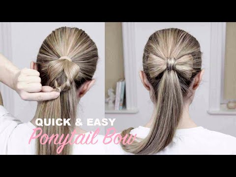Easy Ponytail Bow 🎀 by Nina Starck