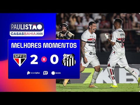 São Paulo 2 x 0 Santos | Highlights of the 6th Round of the Paulista Championship