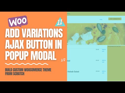 New Ajax order button Custom Woocommerce Theme Development