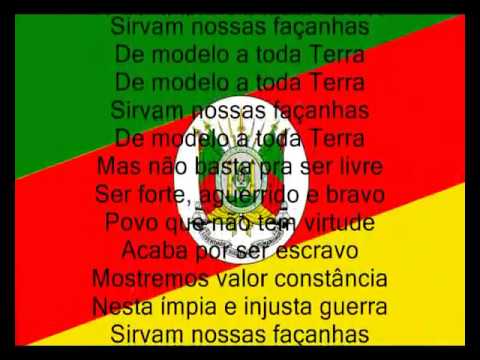Hino do Rio Grande do Sul - Com letra