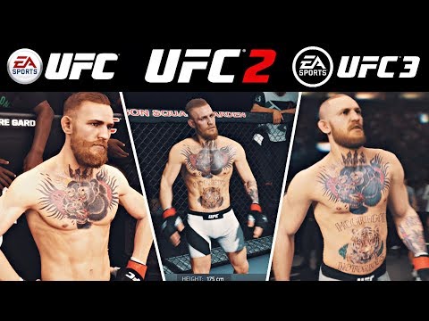 EA SPORTS UFC vs UFC 2 vs UFC 3 | Side by Side Gameplay Comparison