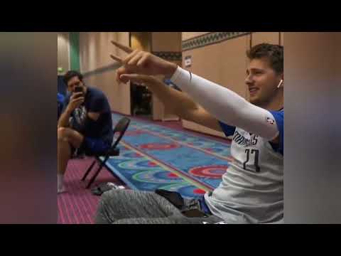 Luka Doncic and Boban Marjanovic singing Serbian folk song