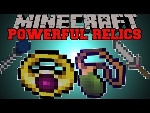 Minecraft: POWERFUL RELICS (RANDOM ABILITIES AND ENCHANTMENTS!) Unique Artifacts Mod Showcase