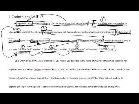 Passage Breakdown - 1 Corinthians 1:10-17