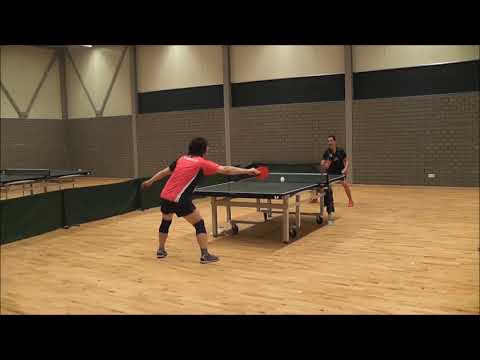 卓球熱血教師！ジョンアウレマン選手に指導してもらう!パラリンピック選手と試合ナウ!ペン粒高Nomuken